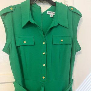 Shelby & Palmer Green Button Down Dress in Womens Size 16